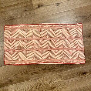 Calvin Klein Embroidered Throw Pillow Case 26”x13” - Triangle Geometric‎ Design